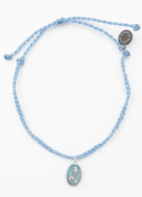 Jeweled Palm Silver in Pale Blue by Pura Vida