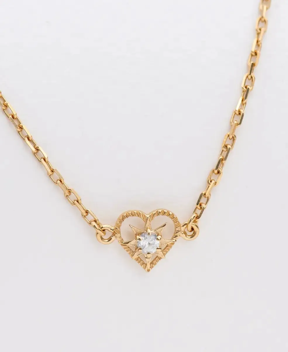 Kind Heart Bracelet | 22k Gold Plate | White Zircon