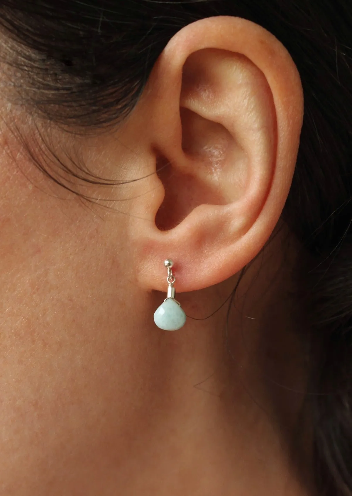 Larimar Stud Earrings