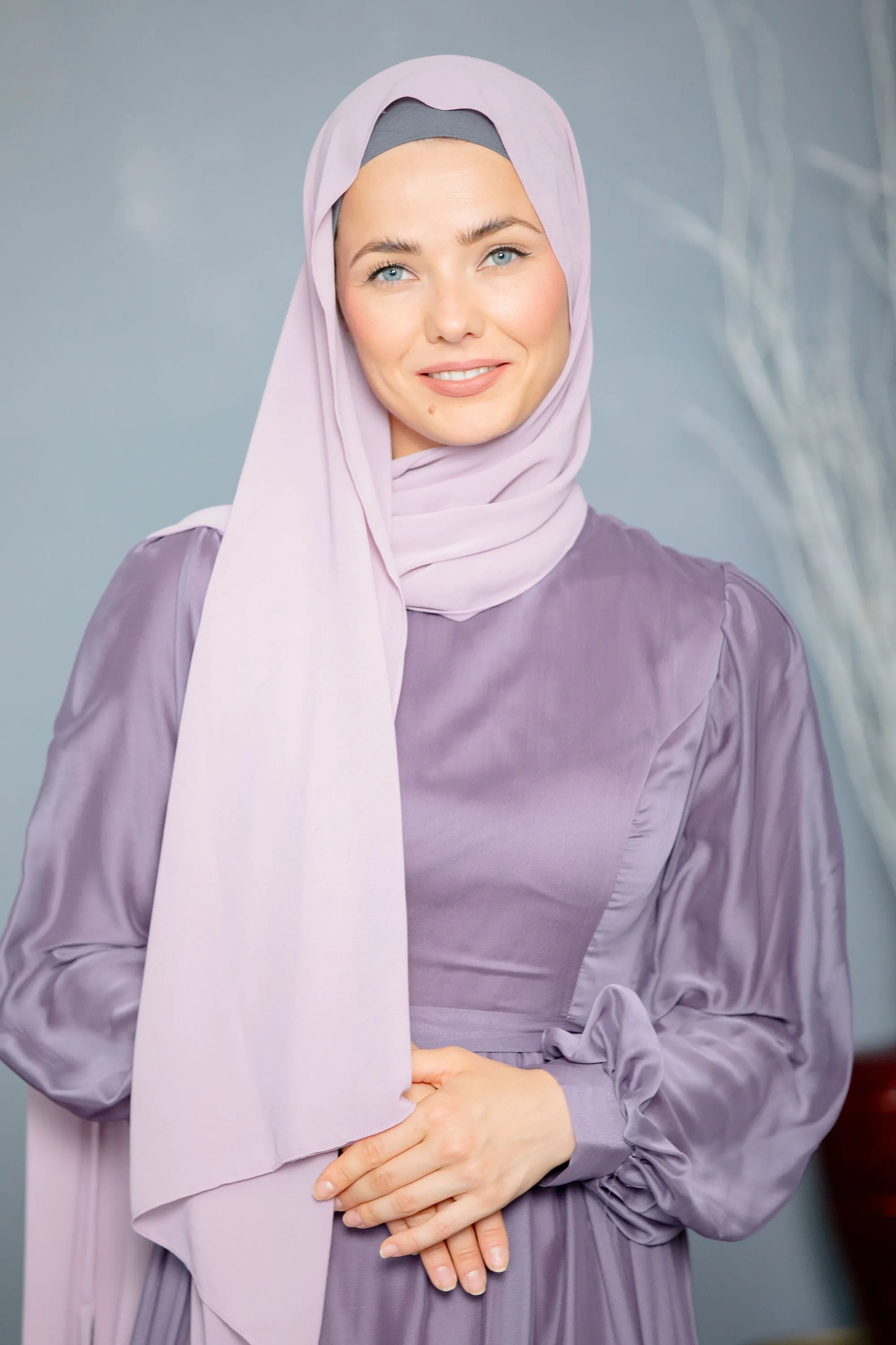 Lavender Chiffon Hijab