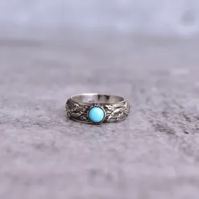 Leaf Shadow - Turquoise Ring