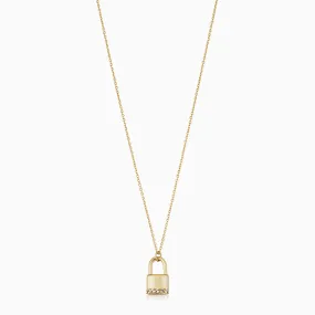 Lexington Lock Pendant Necklace