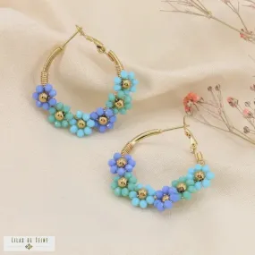 Lilas de Seine Daisy Hoop Earrings