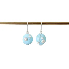 Little Turquoise Buoy Earrings