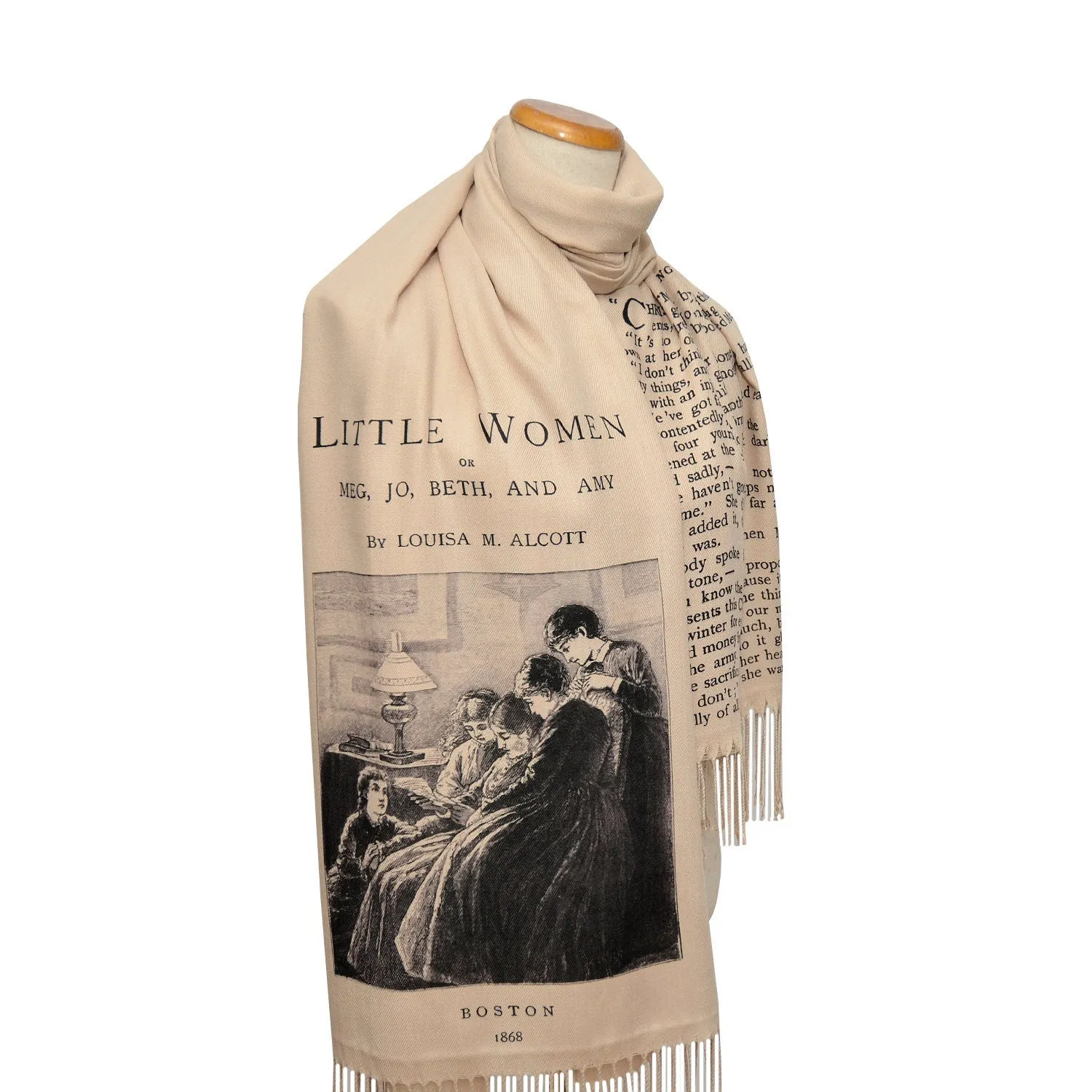 Little Women by  Louisa M. Alcott Shawl Scarf Wrap