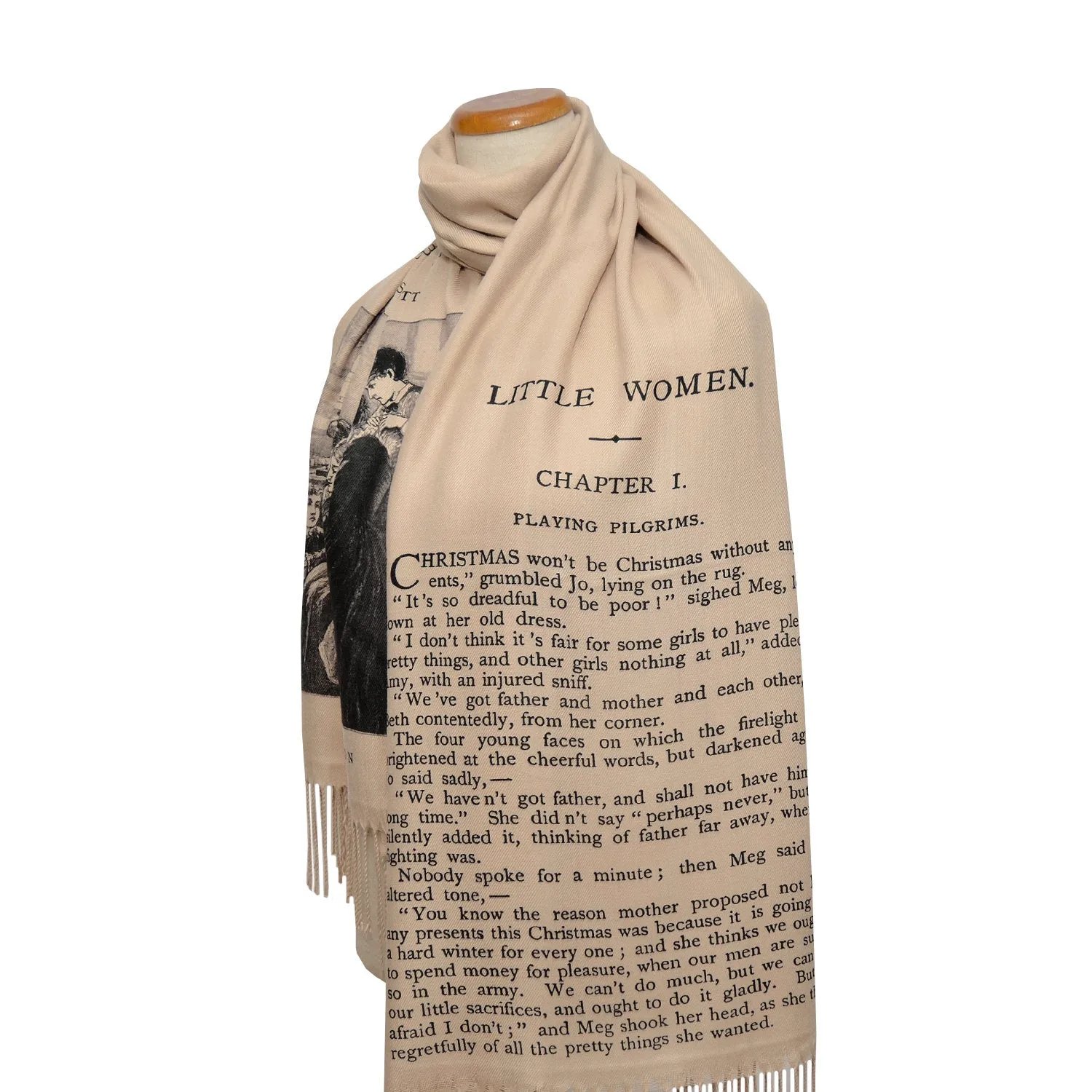 Little Women by  Louisa M. Alcott Shawl Scarf Wrap