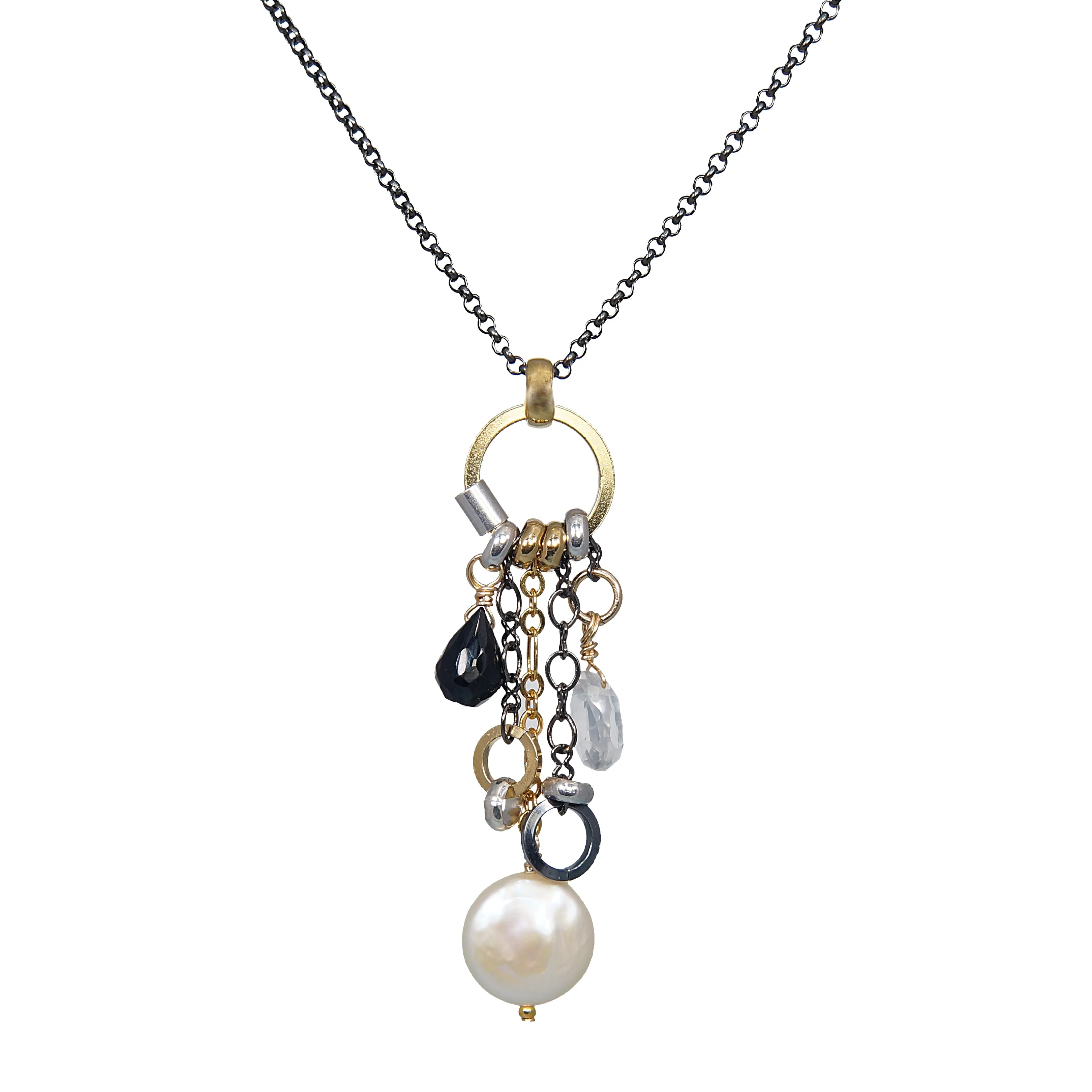 Long Drop Pearl Pendant