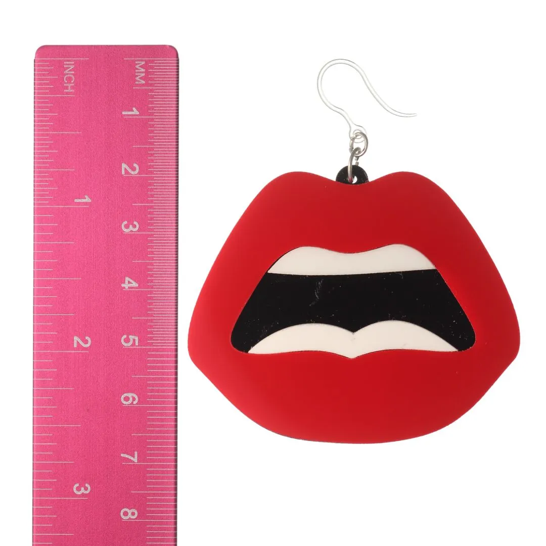 Loud Mouth Dangles Hypoallergenic Earrings for Sensitive Ears Made with Plastic Posts