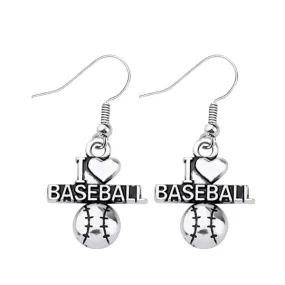 Love Baseball Earrings