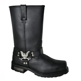 Men's 13" Side Zipper Boot Black - 1442Zipper