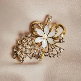 Miriam Haskell Flower Brooch