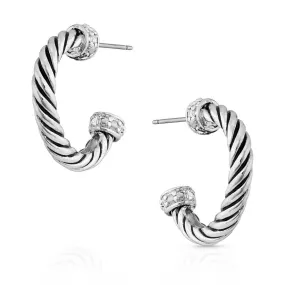 Montana Silversmith Hooped On a Rope Hoop Earrings