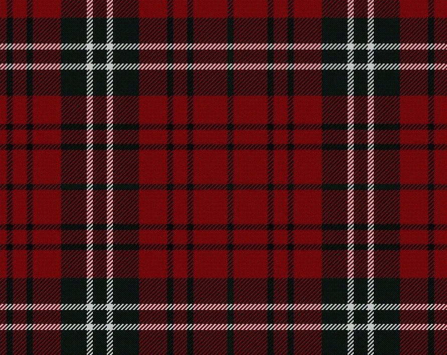 Morrison Red Modern Tartan Scarf