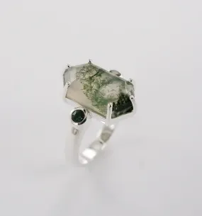 Moss Agate Dreaming Ring Ai