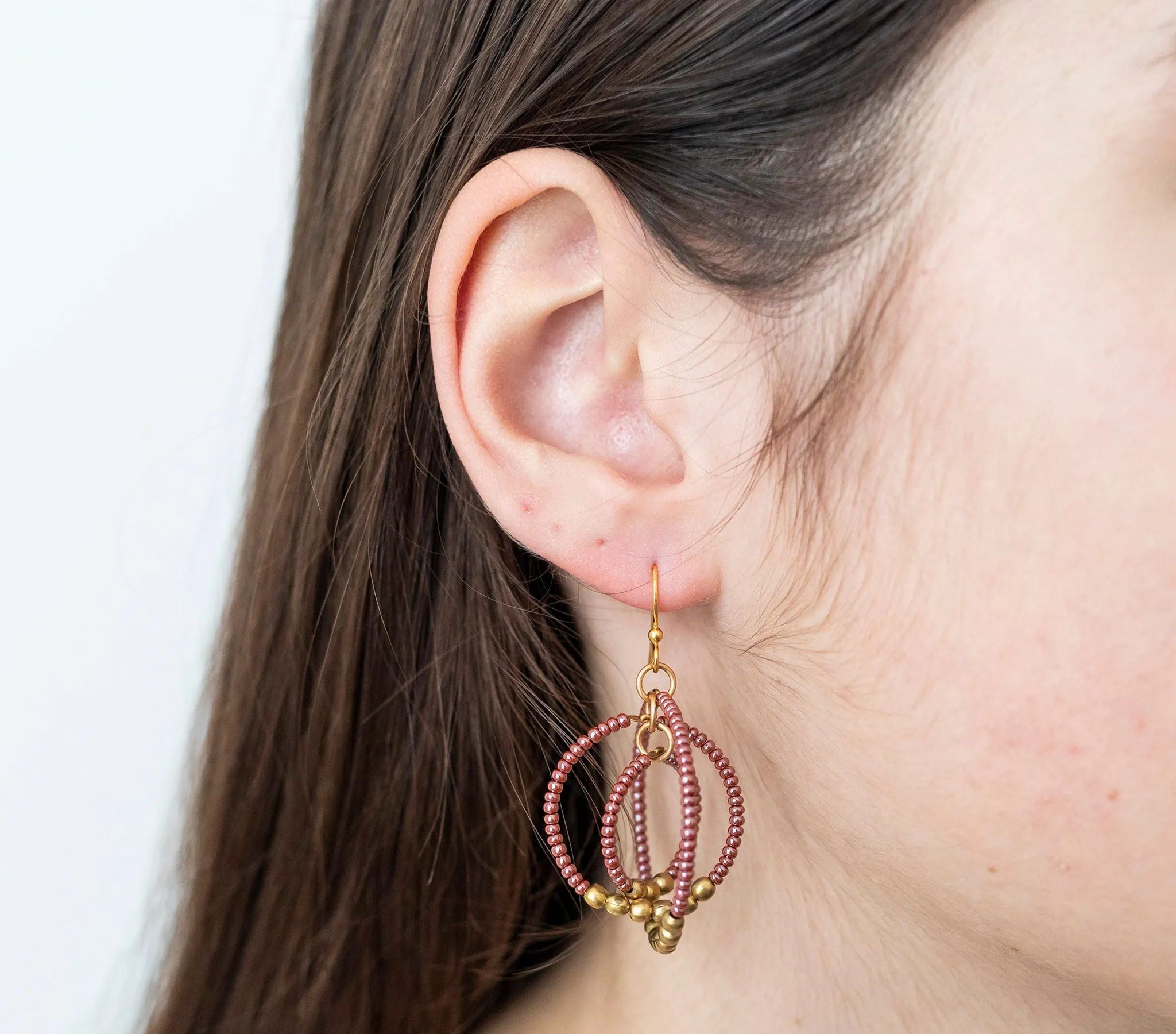 ***NEW***<br>Gyroscope Earring <br> Mulberry