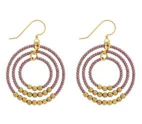 ***NEW***<br>Gyroscope Earring <br> Mulberry