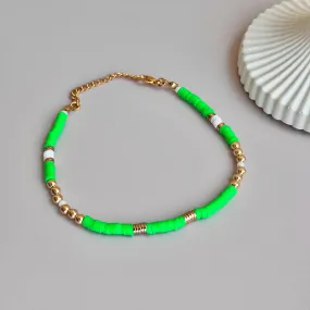 Neyon Green Anklet