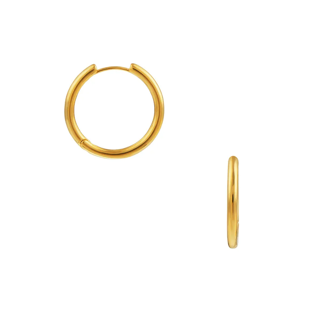 Orelia Everyday Elevated Hoop Earrings