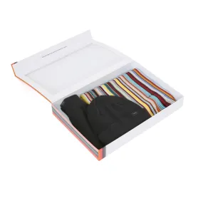 Paul Smith Hat, Glove & Scarf Gift Set in Black