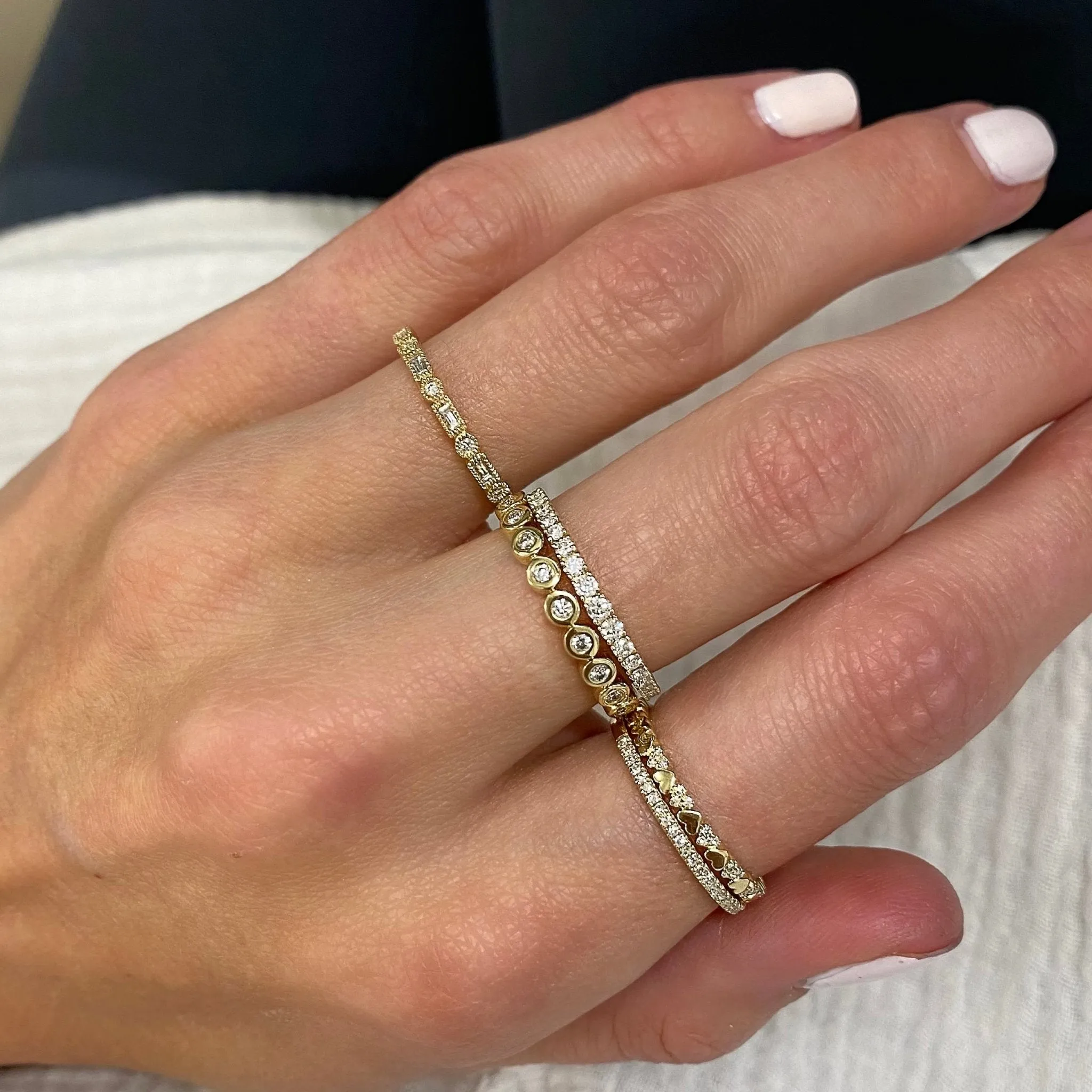 Petite Diamond Halfway Band