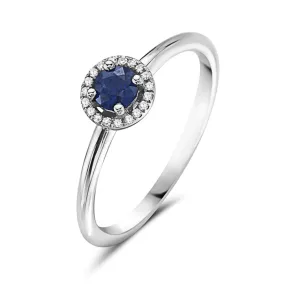 Petite Sapphire Stacking Diamond Ring