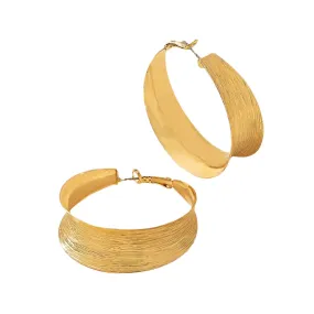 Pre Order:  Exaggerated C-Shaped Hoop Earrings