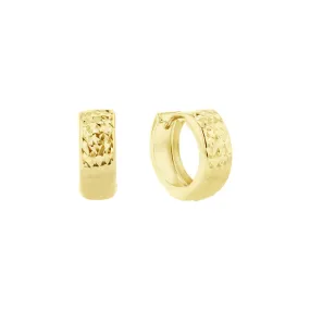 Queens Gold Hoop Earrings