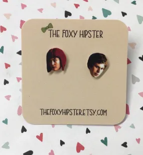 Ramona Flowers and Scott Pilgrim Inspired Stud Earrings