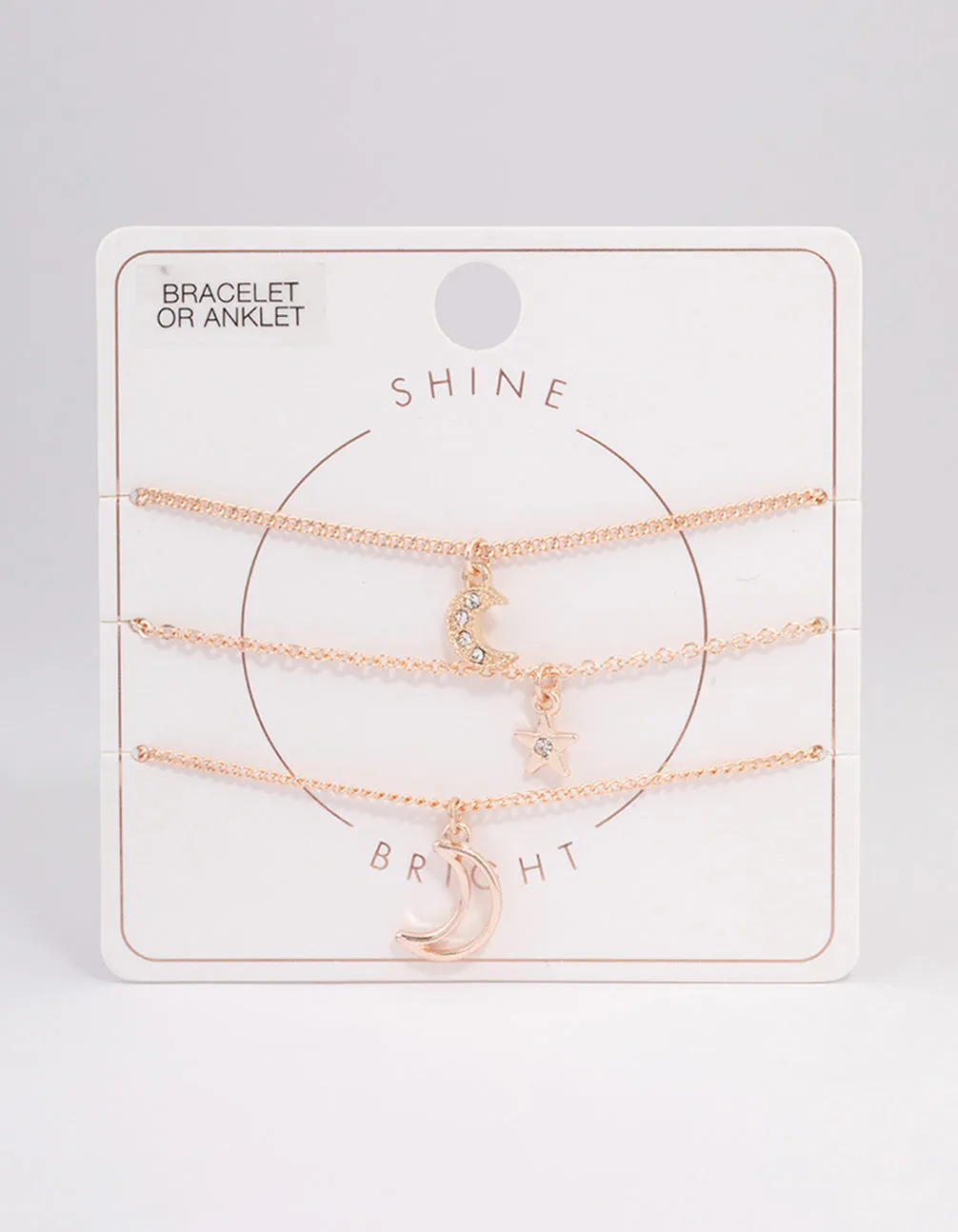 Rose Gold Celestial Bracelet or Anklet Pack