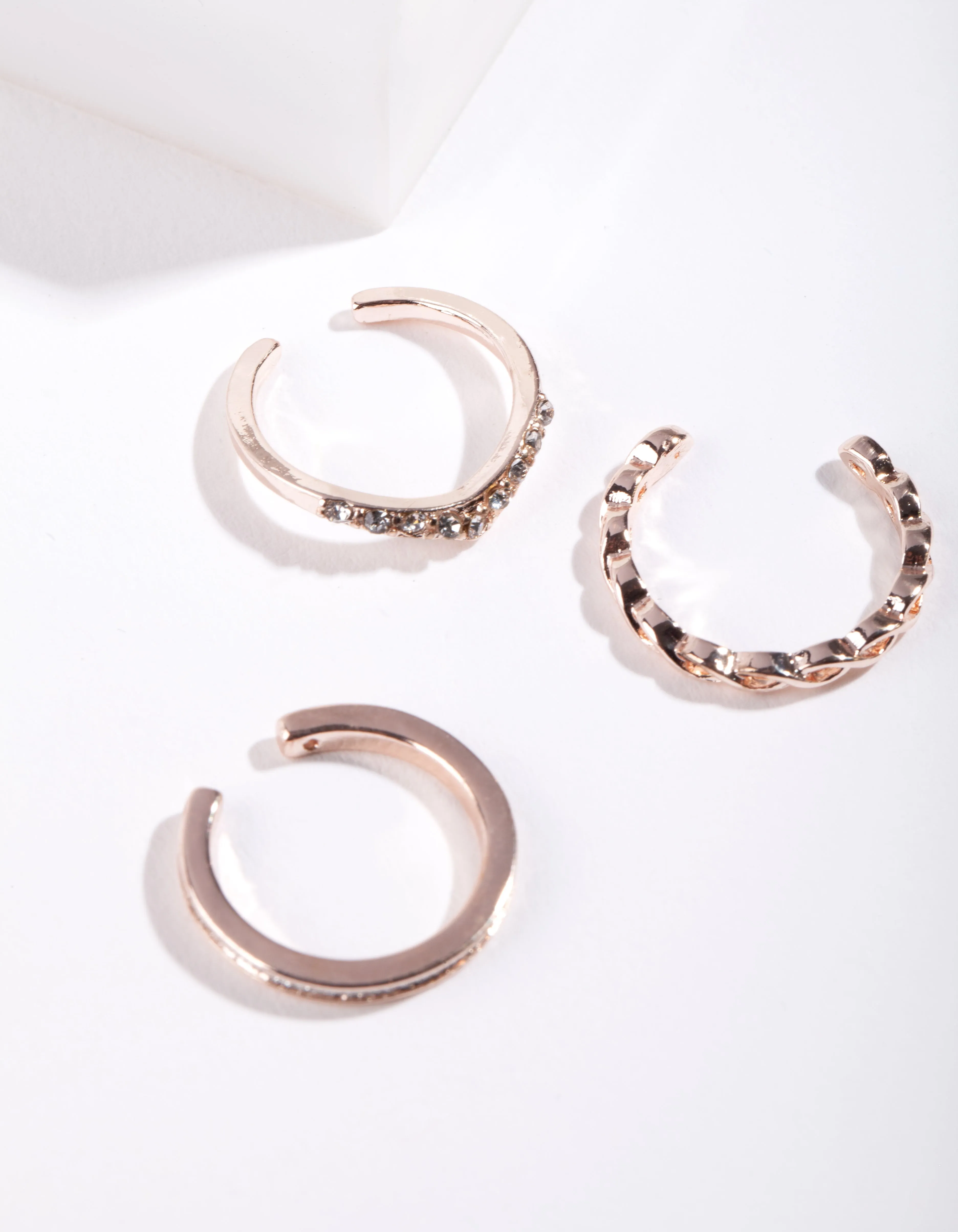 Rose Gold Delicate Toe Ring Pack