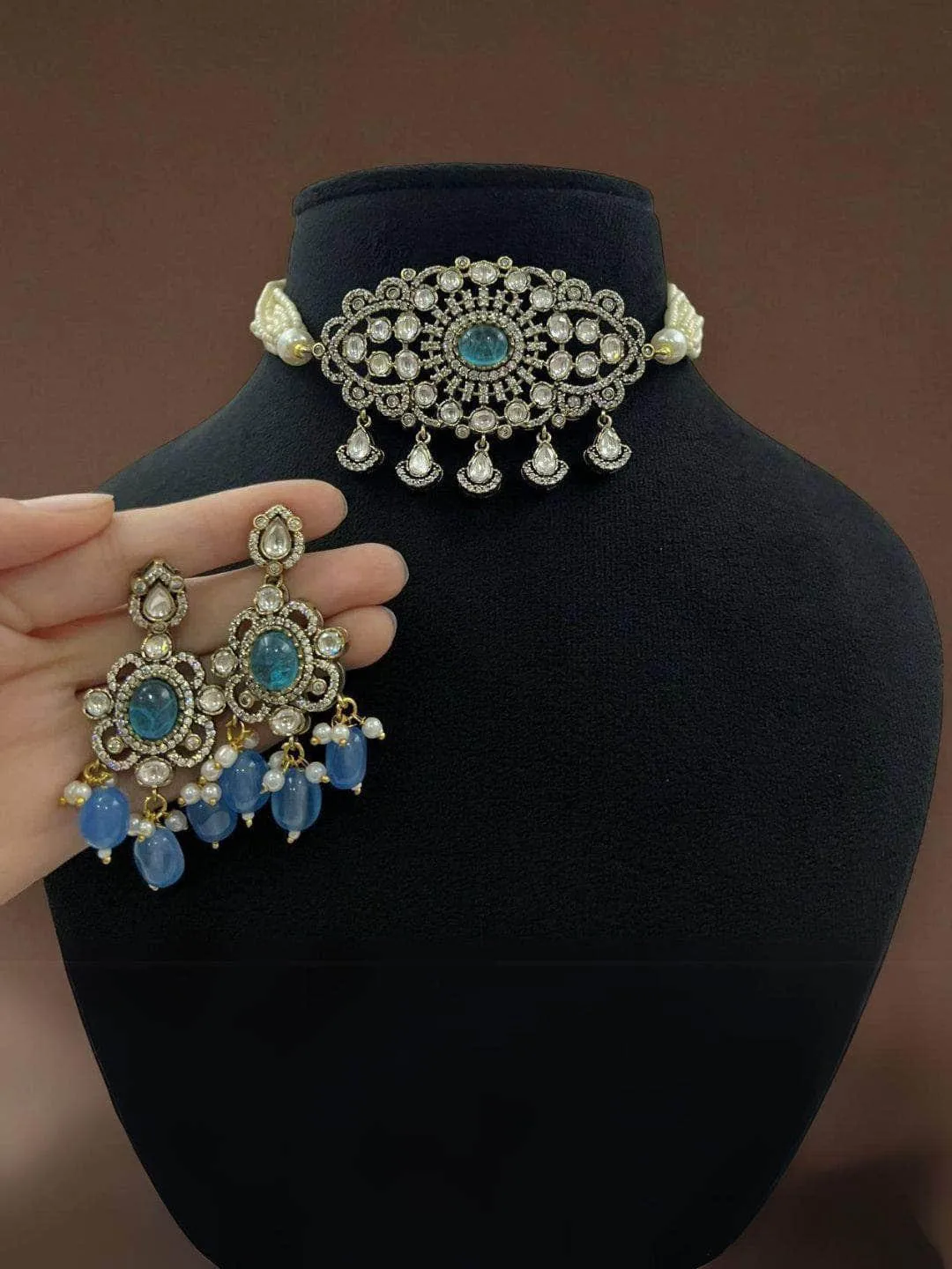 Sabyasachi Inspired Antique Victorian Necklace Set