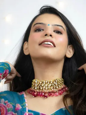 Sameekshaa Khare In Semi Precious Center Stone Choker And Earring Set