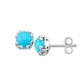 Samuel B. Sleeping Beauty Turquoise Glow Stud Earrings