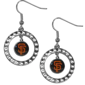 San Francisco Giants Rhinestone Hoop Earrings