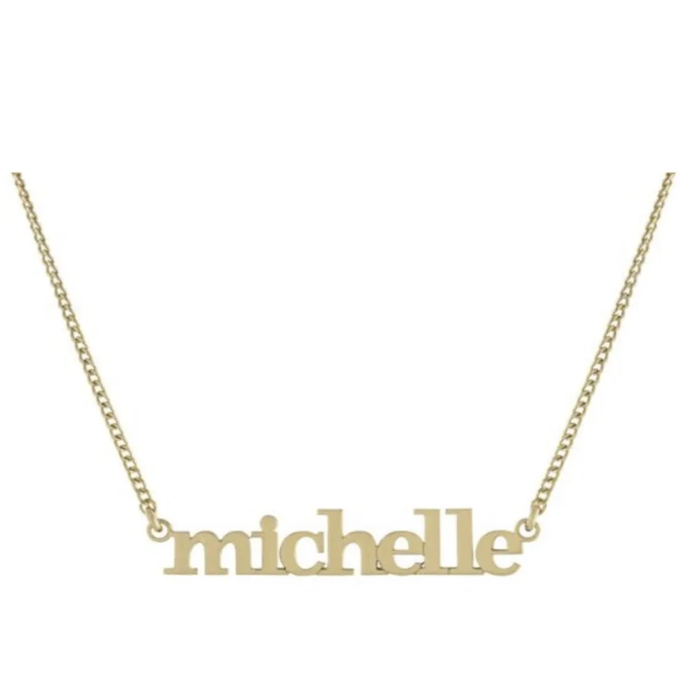 Saranda Lowercase Custom Name Necklace