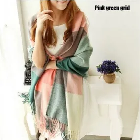 Scarf Women Winter Cachecol Women European And American Style Winter Light Fringe Scarves Long Shawl Tassel Cashmere