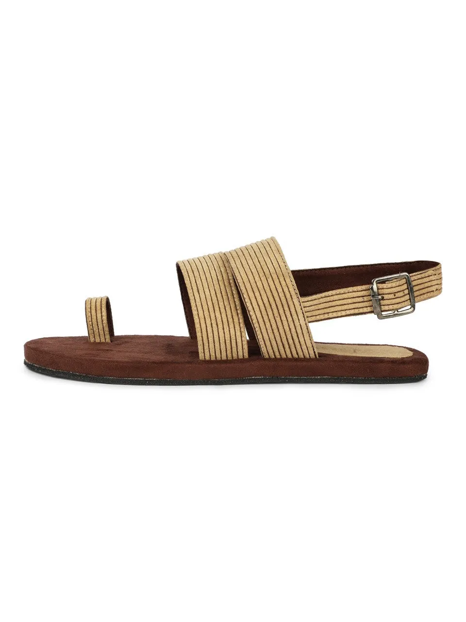 Sef Toe-Ring Corduroy Sandals Men