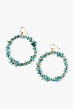 Seychelles Hoop Earrings Turquoise