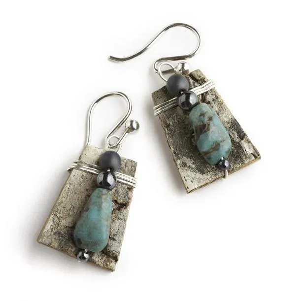 Short Turquoise Rocky Mountain Earrings