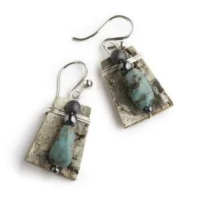 Short Turquoise Rocky Mountain Earrings