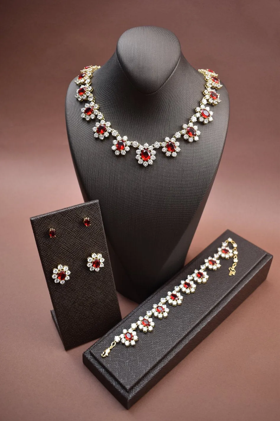 SIAM Simulated Diamond Jewelry Set