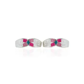 Silver Excellency Of Floral Toe Rings