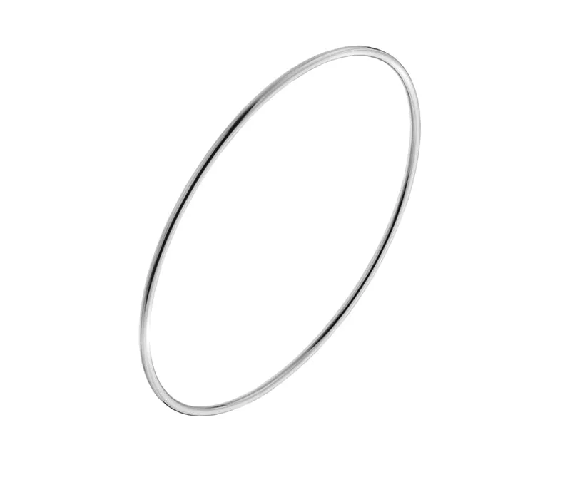 Silver Round Bangle