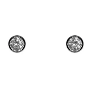 Simica Round Cut Bezel Stud Earrings – 4mm | 0.25ct