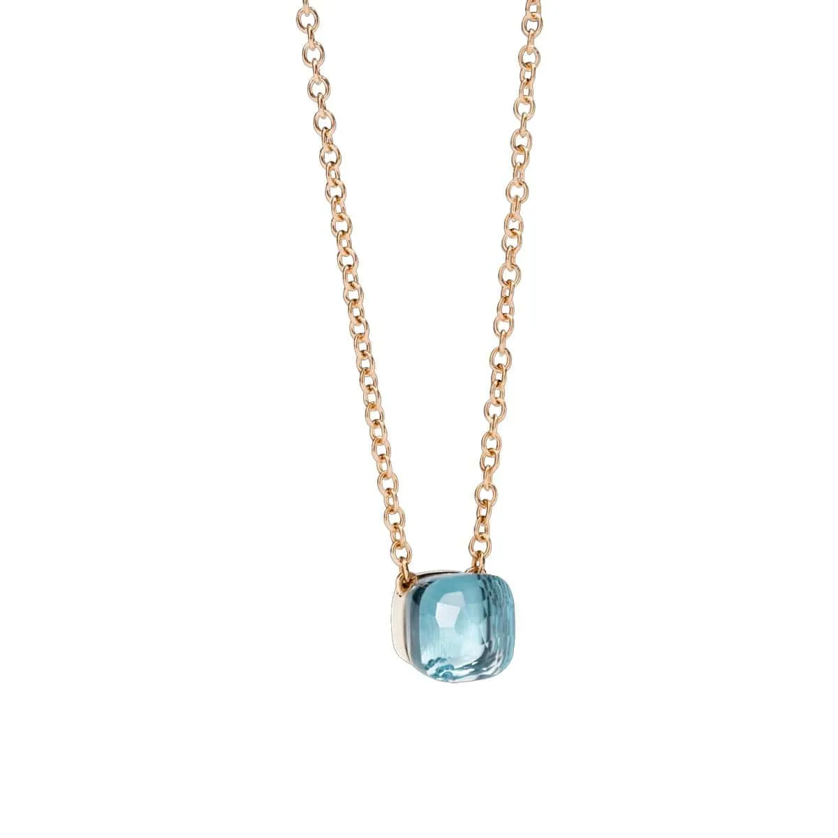 Sky Blue Topaz Nudo Petit Necklace