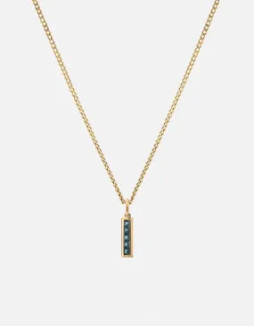 Slim Totem Topaz Necklace, Gold Vermeil