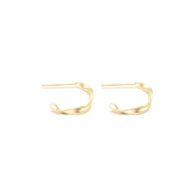 Small Twist Hoop Earrings