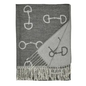 Snaffle Bit Pashina Scarf -  Black