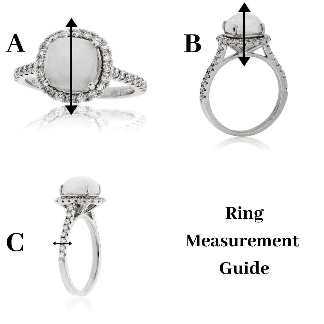 Stackable Alternating Emerald and Round Diamond Band