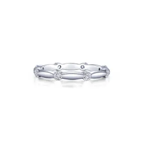 Stackable Wave Eternity Band